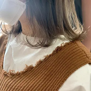 ミディアム カラー chouette/ 根本優希のヘアスタイル