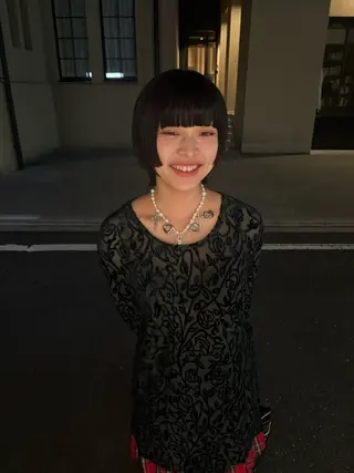 ショート e.n.u河原町所属・柳 智奈のヘアスタイル