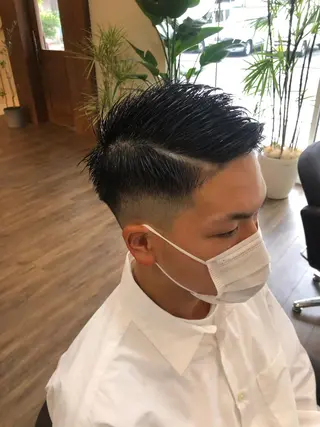 ショート メンズ MATSURI BASE.AWAJIのヘアスタイル