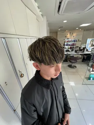 ショート カラー メンズ SHUN メンズパーマのヘアスタイル