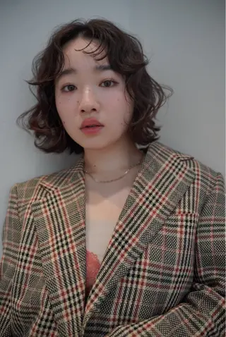 ミディアム aco/名古屋.栄 ボブ/透明感カラーのヘアスタイル