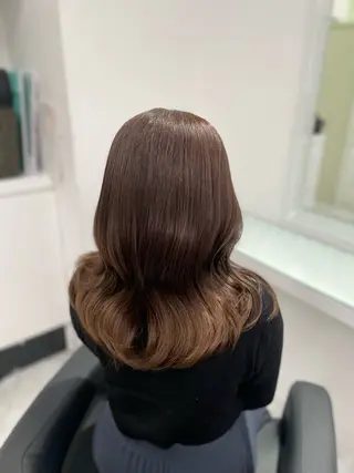 セミロング カラー ❄最強かわいいカラー ❄️MINA❄️のヘアスタイル