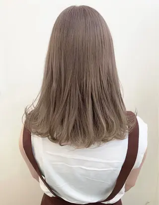 セミロング カラー ParveMix いしいまお🌼のヘアスタイル