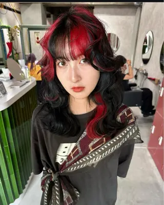 セミロング カラー ナチュラル・ハイトー ン🏆HINOKIのヘアスタイル