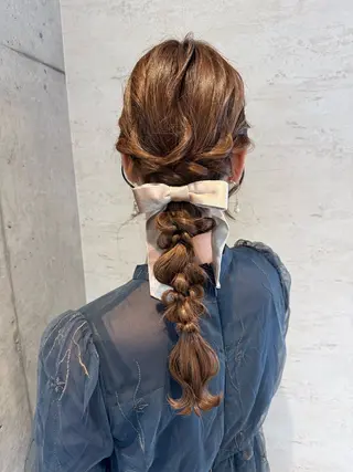 ロング ヘアアレンジ 女性に人気♪ はやしほのかのヘアスタイル