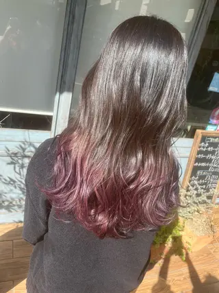 ロング ボブ/暖色/透明 感カラー/Sachiのヘアスタイル