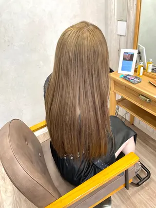 セミロング カラー パーマ メンズ TELA HAIR 瑞江店所属・髪質改善⭐️透明感 片塩のヘアスタイル