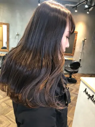 ロング カラー 遠藤 眞実のヘアスタイル