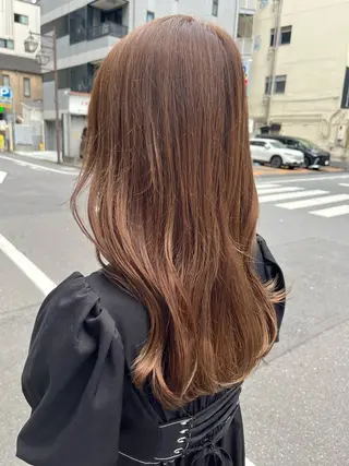 ロング 松永 知果のヘアスタイル