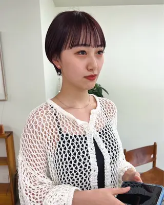 ショート メンズハイトーン/栄 /イトウタケルのヘアスタイル