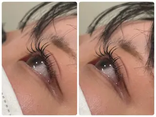 マツエク・マツパ 艶ブラウン/赤み消し /盛れる顔周りのヘアスタイル