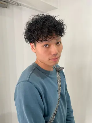 パーマ メンズ 中西 優亜のヘアスタイル