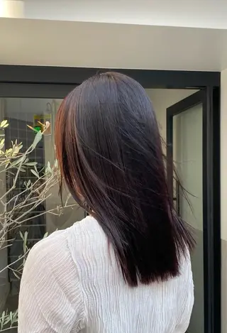 セミロング カラー お洒落カジュアル🍃 まなとのヘアスタイル