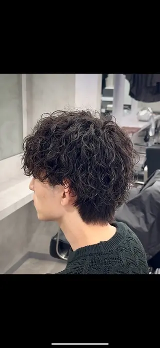 ミディアム 因幡 颯のヘアスタイル