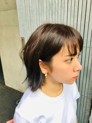 ミディアム カラー うるツヤハイトーン✨ /西川郁巳のヘアスタイル