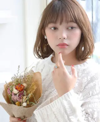 ミディアム カラー 🍊千葉 未来🍊店長のヘアスタイル