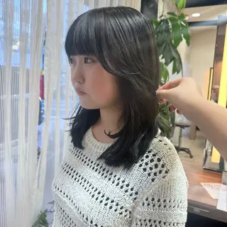 ミディアム カーリーパーマ/ 透明ｶﾗｰ/MIKUのヘアスタイル