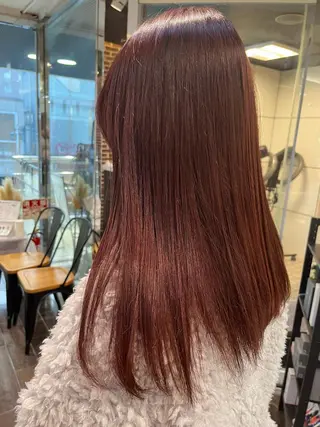 セミロング カラー 💖デザインカラー/ タダ ハナカ💖のヘアスタイル