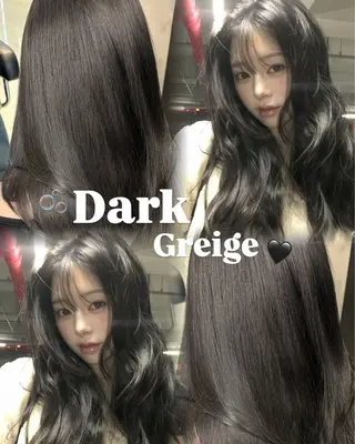 ロング カラー 韓国×ワンホン 艶カラー/ハヅキ🎀のヘアスタイル