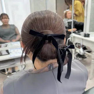 ロング ヘアアレンジ JUNSHIN🦋 ヘアセット／カラーのヘアスタイル