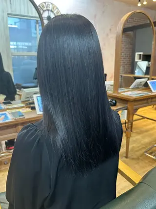 ロング カラー 荻野 翔太朗のヘアスタイル