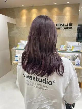 カラー 💜暖色系カラー/ ブリーチカラー💜のヘアスタイル
