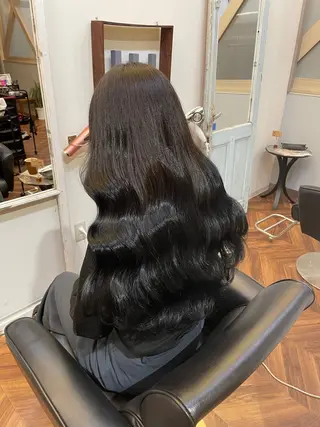 ロング カラー moe🥣ﾚｲﾔｰ ｶｯﾄ/透明感ｶﾗｰのヘアスタイル