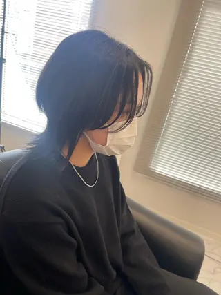 ミディアム &chaLme   心斎橋所属・emi/髪質改善/ 韓国風/艶カラーのヘアスタイル