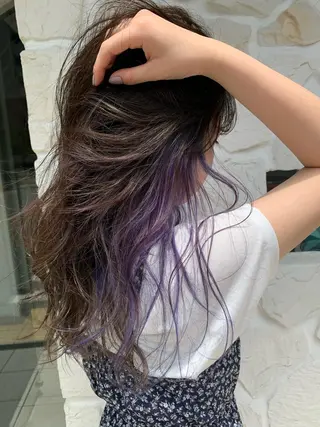 カラー 艶カラー/エクステ/ 藤原リックのヘアスタイル