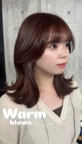 ミディアム amy .のヘアスタイル