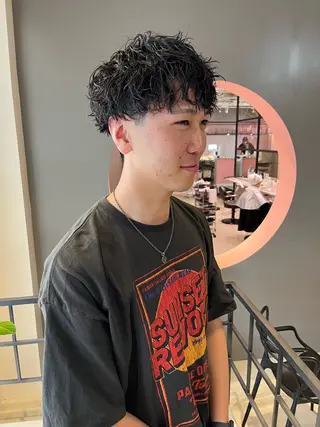 パーマ メンズ 石塚 健汰のヘアスタイル