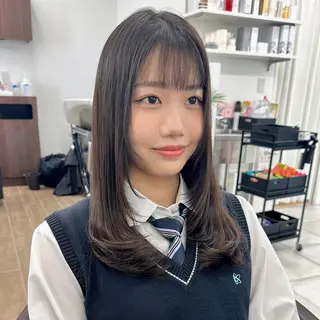 セミロング カラー ブリーチなし/レイヤ ー特化🌈Tommyのヘアスタイル