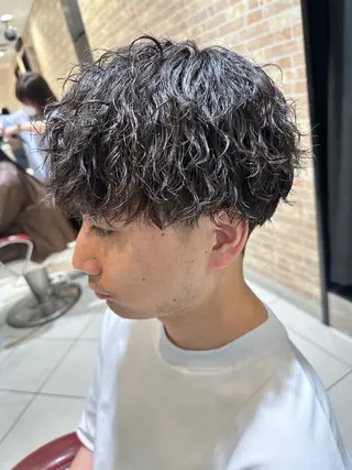 ショート パーマ メンズ 💈メンズ特化 美容師サキ💈のヘアスタイル