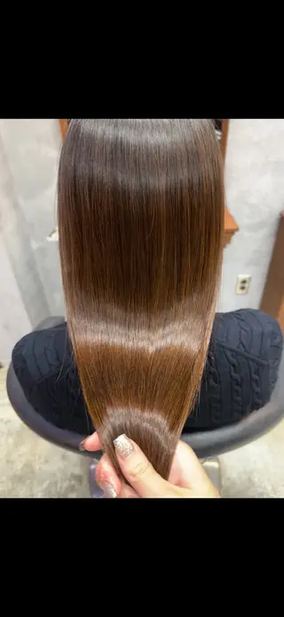 セミロング 韓国ヘア/透明感 カラー/金子 愛優のヘアスタイル