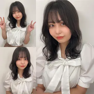 セミロング カラー 髪質改善will hairdesignのヘアスタイル