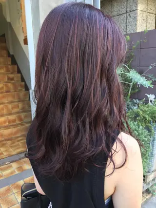セミロング カラー 💘透明感カラー💘 沖本 将宏のヘアスタイル