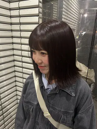 ミディアム カラー yuuka/透明感艶 カラー🧚🏼🫧のヘアスタイル