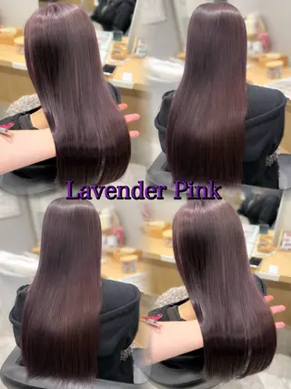 セミロング カラー 透明感🫧/ブリーチ /永田　汰伊智のヘアスタイル