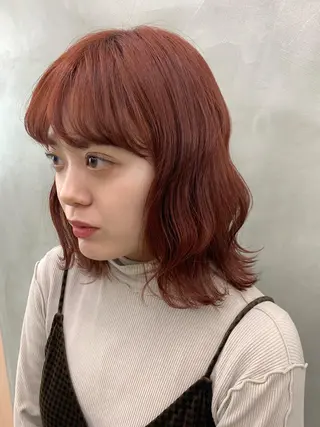 ミディアム カラー ブームボックス所属・🐝ハイトーンカラー hachi🐝のヘアスタイル