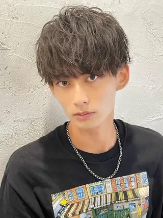 ミディアム カラー パーマ メンズ RETOUCH by fifth 銀座店所属・似合わせカット /fifth富樫倭のヘアスタイル