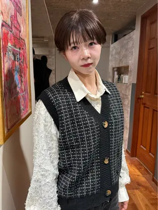 ショート カラー パーマ mai / linoah˚✧のヘアスタイル