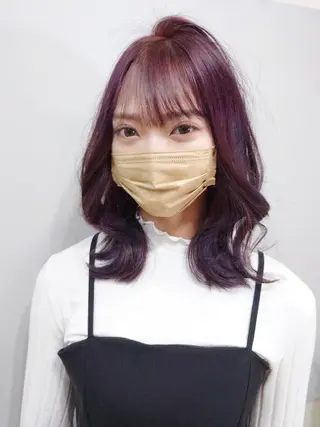 ミディアム ブリーチ／ 髪質改善／ＲＹＯのヘアスタイル