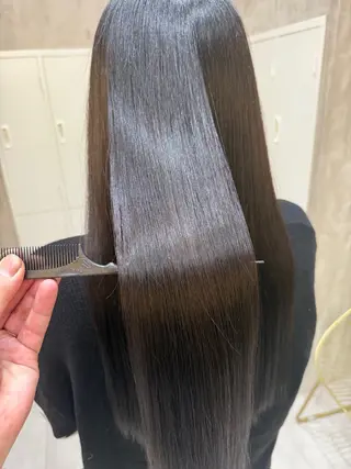 ロング ✨赤味消しカラー✨ 韓国ヘア/古川恭平のヘアスタイル