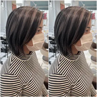 ショート カラー 全席個室　暖色カラー Zina松園優香🌸のヘアスタイル