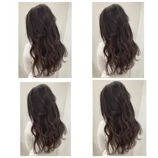 ロング カラー 京都大人女性ショート 徒歩1分/秋山のヘアスタイル