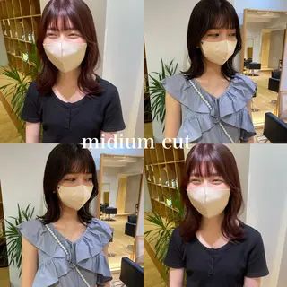 ミディアム 大橋 芽衣のヘアスタイル