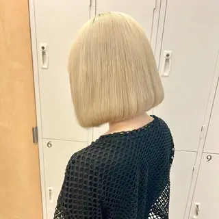 ショート カラー 🤍髪質改善➕透明感 カラー🤍川上葵のヘアスタイル