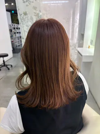 セミロング カラー 田村 匡世のヘアスタイル