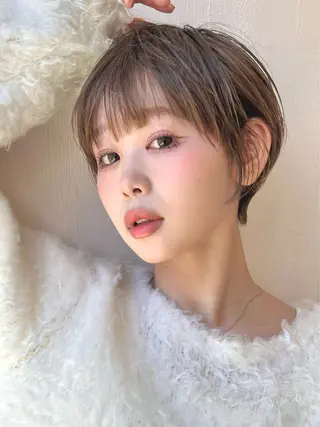 ショート カラー LucksiMie 銀座店所属・【韓国　レイヤー 髪質改善✨】かずのヘアスタイル