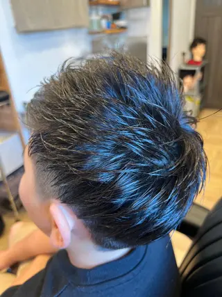 ショート パーマ メンズ キッズ HOOPbarber shop💈のヘアスタイル